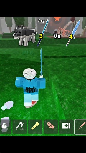 Laser Sword Vs Ice Sword #roblox #99nightintheforest #fypシ #trend #robloxshorts #shorts #trending