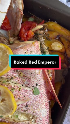 Delicious Baked Red Emperor: A Cypriot Food Specialty