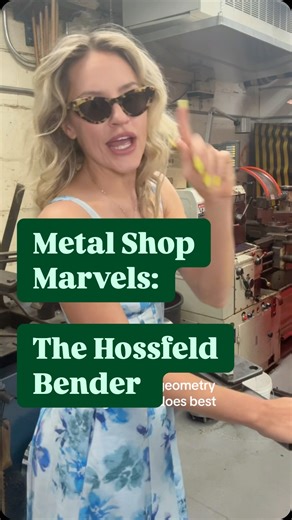 Alexandra McNamara | Welcome to another round of Metal Shop Marvels—today we’re talking about one of the most intimidating tools in the shop: the Hossfeld... | Instagram