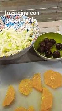 INSALATA DI FINOCCHI E ARANCE ALLA SICILIANA,ottimo contorno per piatti di pesce, ma anche di carne
