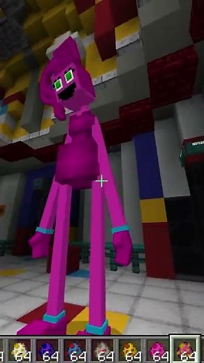 😱MOMMY LONG LEGS en MINECRAFT BEDROCK "EL ADDON de POPPY PLAYTIME" 🏆#short