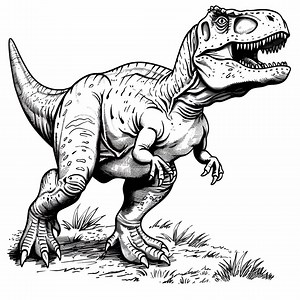 T-rex Coloring Pages: Detailed Dinosaur Art (digital Download) - Etsy