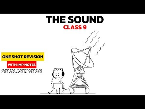 Sound Class 9 Physics Full Chapter Explained Using Stick Animation | NCERT Sound in Simple English