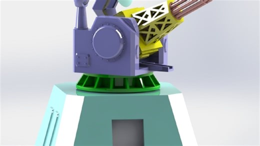 1分钟之内Solidworks快速建模近防炮