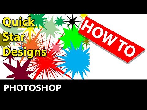 How To Create Stars In Photoshop Tutorial | Graphicxtras