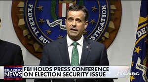 BREAKING: Iran is taking steps to interfere in the U.S. presidential election, and Russia has obtained American voter information, national security officials announce. | CNBC