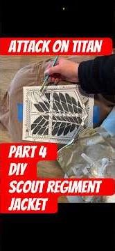 Pt. 4 DIY AOT Scout Jacket #attackontitan #aot #cosplay #anime #shorts #memes