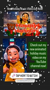 Check out my new animated holiday music video. I’m really excited about this one. Watch Here: https://youtu.be/Cnek6u-Dygo?feature=shared #circletimewithmsmonica | Ms. Monica
