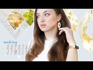 DIY Resin Jewelry, Crystals & Geode Agate *tutorial*