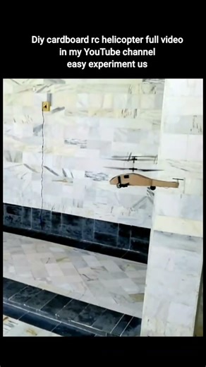 How to make Diy cardboard rc helicopter 🚁 #easyexperimentus #howtomake #droneproject #arduinoproject