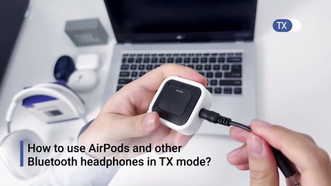 Syntech Bluetooth Transmitter Receiver for Airplane with Extra Dual 3.5mm Jack AUX Adapter, LED Display Dual Link Low Latency Bluetooth 5.3 Audio Adapter for AirPods Wireless Headphone Car