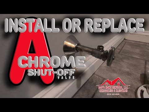 Easily Replace/Install A Chrome Toilet Shut off Valve