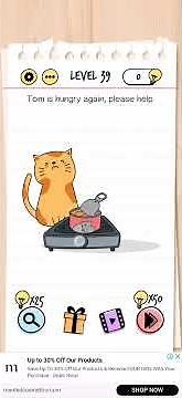 Brain test tricky puzzles level 39 [UPDATED] Solution or Walkthrough