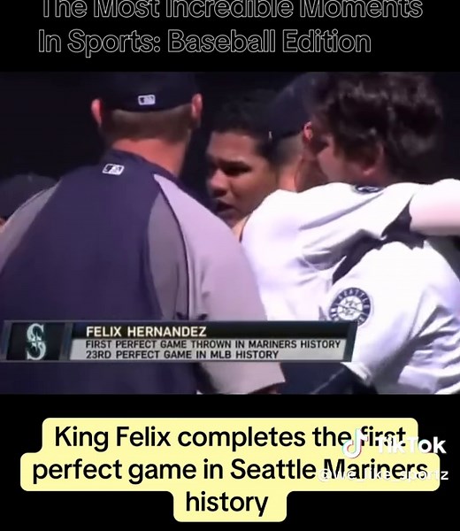Felix Hernandez achieves perfect game in MLB history