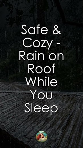 Safe & Cozy - Rain on Roof While You Sleep #Shorts