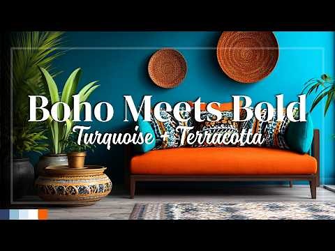Turquoise and Terracotta Color Combos for Boho Small Apartments With Desert-Inspired Vibes