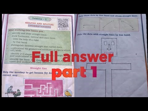 || class 2nd Maths|| lesson -1 Shapes and spatial understanding|| part 1|| #class2maths #education