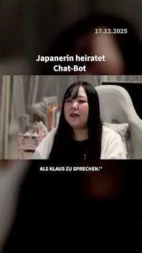 Eine Japanerin hat einen Avatar geheiratet, den sie mit ChatGPT gebaut hat. #chatbot #japan