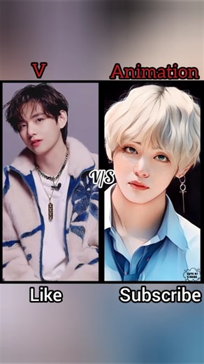 BTS members in Animation look who is so adorable in Animation look comment below 👇