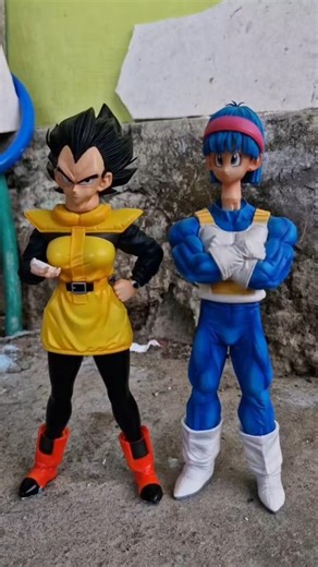Bulma And Vegeta Chooses Swap Head #dragonball #actionfigures #goku