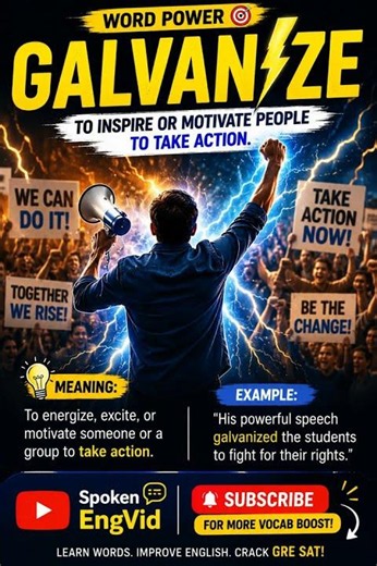 GALVANIZE | Visual English Vocabulary | GRE • SAT • TOEFL • IELTS