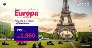 183 reactions · 18 comments | Quer conhecer os melhores destinos europeus? Então, aproveite nossas tarifas imperdíveis e voe para Paris, Frankfurt, Londres e muitas outras cidades incríveis. ✈ | LATAM Airlines | Facebook