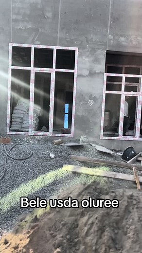 Large Window Installation at Construction Site