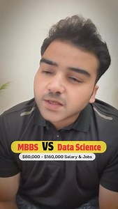 MBBS VS Data Science #mbbs #datascience #careeradvice #lifecoach #degree #career | Shahbaz Manzar