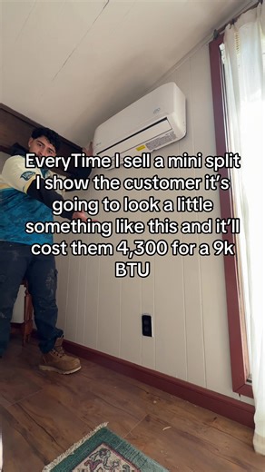 My favorite thing is installing the mini splits lll #hvac #career | Mini Split