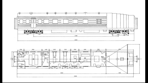 两款稀有22系列铁路客车