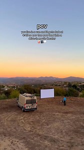 van life 🤝🏼 drive-in movies🍿🎥✨ (for transparency, I worked with this projector brand on the other app but thought the video was fun so sharing here too!) #driveinmovie #vanlife | Daily Van Life