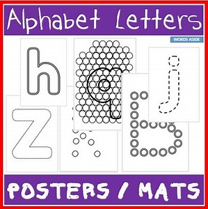 Alphabet Letters Poster Cards Mats