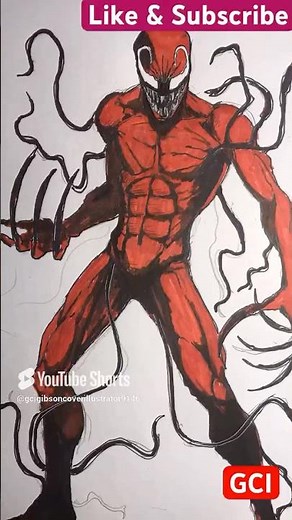 HOW TO DRAW RIVALS / CARNAGE / MARVEL - Timelapse sketches