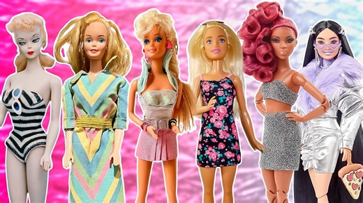 How Barbie's Beauty Looks Have Evolved Over Her 60  Year History - Glam