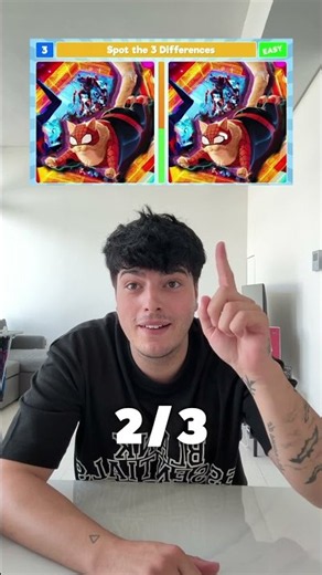 Spot the 3 differences - Spider Man