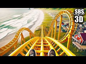 VR Ride on the Beach | Roller Coaster VR Video