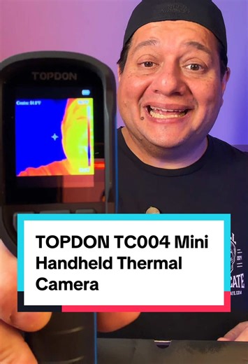 The TOPDON TC004 Mini Handheld Thermal Camera is an amazing tool to point out cold or hot spots in your home! #tinoreviews #topdon #thermalcamera #tiktokshopjumpstartsale #tiktokshopcreatorpicks