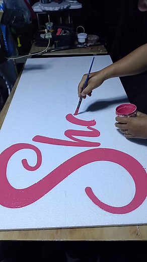 styro name freehand lettering #highlights2025 #artist #lettering #eventstyling | Dennis Roquero Jauod