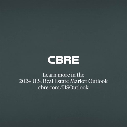 As 2023 draws to a close, CBRE Research foresees opportunities and challenges for all major commercial real estate sectors in 2024. Find out what’s in store in our U.S. Real Estate Market Outlook 2024 report. https://cbre.co/3trwZVA | CBRE