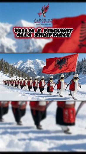 Vallja e pinguinit me tupana #muzikshqip #muzik #music #albanianyoutubergrup #penguindance #thenie