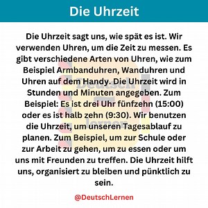 5.1K views · 219 reactions | Die Uhrzeit | Deutsch mit Videos - Online German learning | German Language Videos. . . . . #learngerman #DAF #german #germany #GoetheExam #onlinekurs #DaF #germanlanguage #learngermanonline #germanvideos #onlinekurs #online #Grammatik #lernen #sprachelernen #germantown #germanengineering | Deutsch lernen | Facebook
