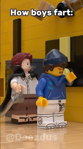 Boys vs girls when farting #lego