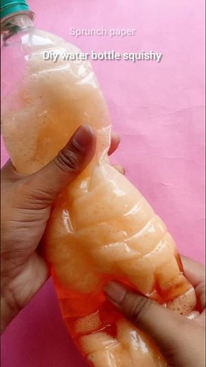 Making a Squishy from a Water Bottle #diy #asmr #crafts #shorts