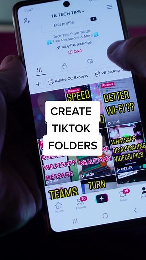 TA TECH TIPS (@tatechtips) - How to Create TikTok Folders: Organize Your Favorite Videos!