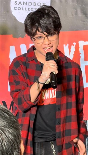 #LeaSalonga Son #NicChien performance at #SpringAwakening Press Conference. Theater Play runs from February 13 – March 22, 2026 at The Proscenium Theater, Rockwell, Makati #SandboxSpring2026 | MMW Entertainment PH