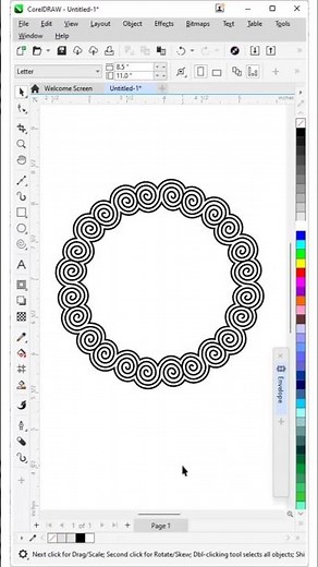 Circular Spiral Pattern Design in CorelDRAW | Easy Tutorial #CorelDRAW #SpiralPattern #GraphicDesign