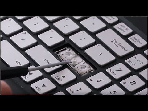 How To Fix Replace Large Keyboard Key - Asus Q502 Laptop Computer