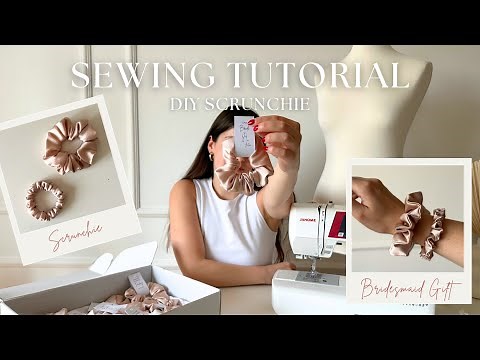 How to make a Scrunchie | Easy DIY Scrunchie Tutorial for Beginners | Free Pattern | Handmade Gift