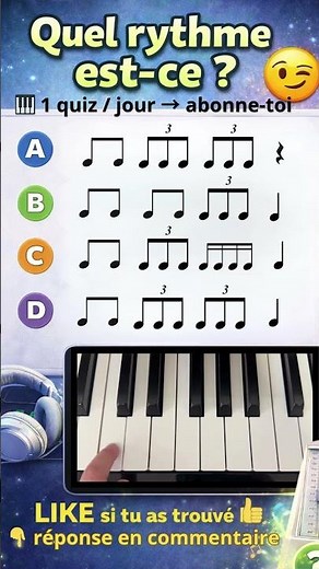 QUIZZ RYTHME 19 🎹 | Triolet ou pas ? Tu vas hésiter 😏