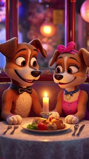 A Kiss That Started It All 💋🐾 | Cute Puppy Love Story #viral #youtubeshorts